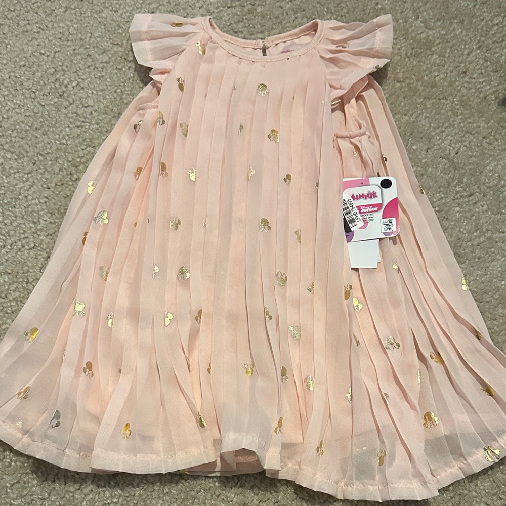 Disney Light Pink Dress with Gold Highlights